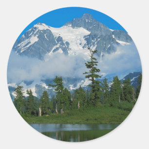 Sticker Rond USA, Washington, North Cascades National Park 10