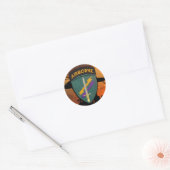 Sticker Rond USACAPOC(A) Vis d'anciens combattants pour timbres (Enveloppe)