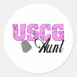Sticker Rond uscg99aunt2