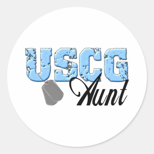 Sticker Rond uscg99aunt3 (Devant)