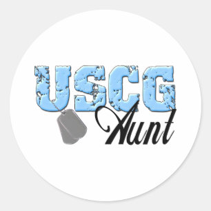 Sticker Rond uscg99aunt3