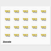 Sticker Rond uscg99brat (Feuille)
