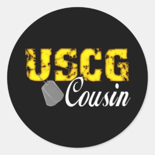 Sticker Rond uscg99cousinblk