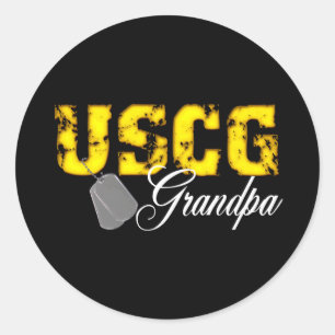 Sticker Rond uscg99grandpablk