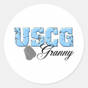 Sticker Rond uscg99granny3
