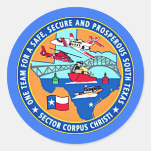 Sticker Rond USCG Station Corpus Christi Texas