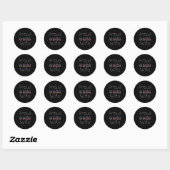 Sticker Rond uscgwifeblk (Feuille)