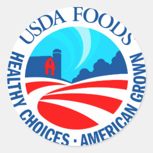 Sticker Rond USDA Foods
