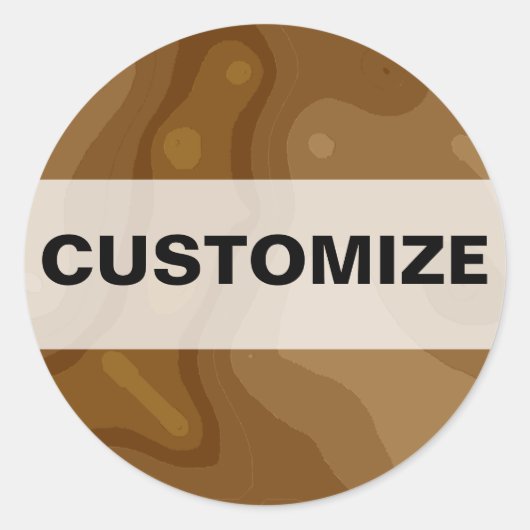 Sticker Rond Usine de chocolat (Devant)