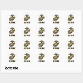 STICKER ROND USMC (Feuille)