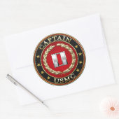 Sticker Rond USMC Capt [3D] (Enveloppe)