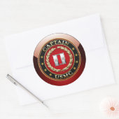 Sticker Rond USMC Capt [3D] (Enveloppe)