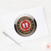 Sticker Rond USMC Capt [3D] (Enveloppe)