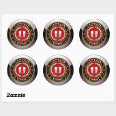 Sticker Rond USMC Capt [3D] (Feuille)