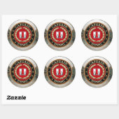 Sticker Rond USMC Capt [3D] (Feuille)