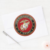 Sticker Rond USMC EGA [édition spéciale] [3D] (Enveloppe)