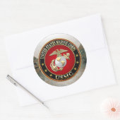 Sticker Rond USMC EGA [édition spéciale] [3D] (Enveloppe)