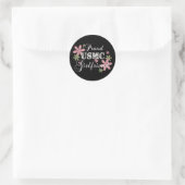 Sticker Rond USMC Girlfriend (Sac)