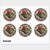 STICKER ROND USMC IRAQ VETERAN (Feuille)