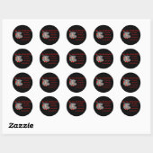 Sticker Rond USMC On m'appelle Devil Chien (Feuille)