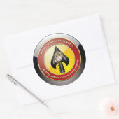 Sticker Rond USMC Opérations spéciales (MARSOC) [3D] (Enveloppe)