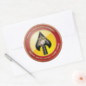 Sticker Rond USMC Opérations spéciales (MARSOC) [3D] (Enveloppe)