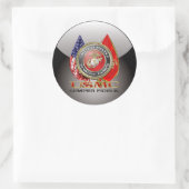 Sticker Rond USMC Semper Fi [édition spéciale] [3D] (Sac)