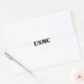Sticker Rond USMC [texte du gabarit] (Enveloppe)