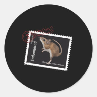 Sticker Rond Usps Espèces en voie de disparition Clé Largo Cott