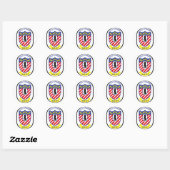 Sticker Rond USS Ranger (CV-61) (Feuille)