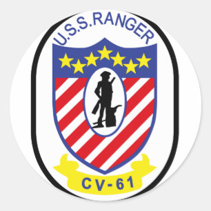 Sticker Rond USS Ranger (CV-61)