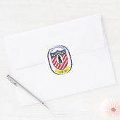 Sticker Rond USS Ranger (CV-61) (Enveloppe)
