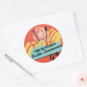 Sticker Rond ustensiles Abstraits de table de la cuisine de (Enveloppe)