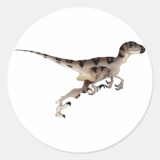 Sticker Rond Utahraptor (Devant)