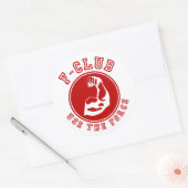 Sticker Rond Utiliser la force (Enveloppe)