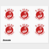 Sticker Rond Utiliser la force (Feuille)