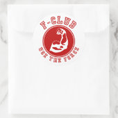 Sticker Rond Utiliser la force (Sac)