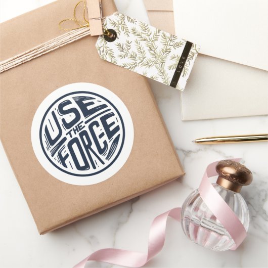 Sticker Rond Utiliser la force 2 (Cadeaux)