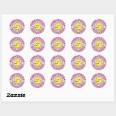 Sticker Rond Utilisez vos clignotants  (Feuille)