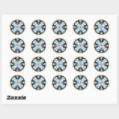 Sticker Rond Utilisez votre tête (Feuille)