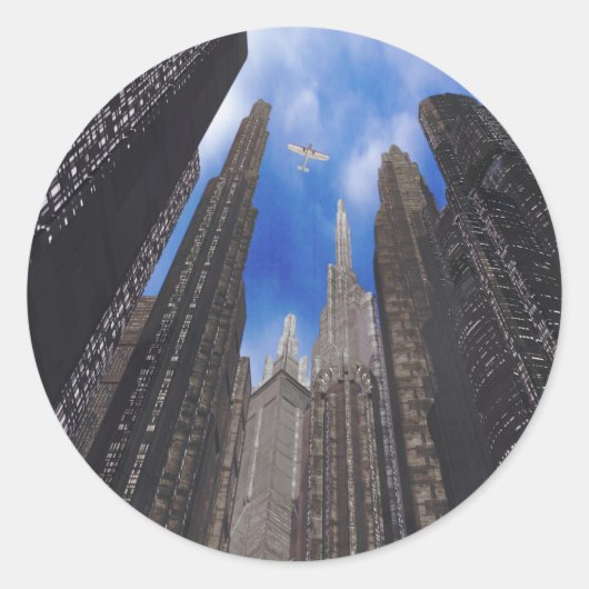 Sticker Rond utopolis (Devant)