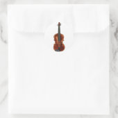 Sticker Rond V est pour Violon (Sac)