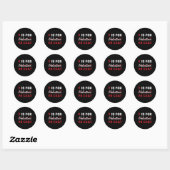 Sticker Rond V est pour Vr C (Feuille)