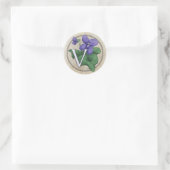 Sticker Rond V pour violets (Sac)
