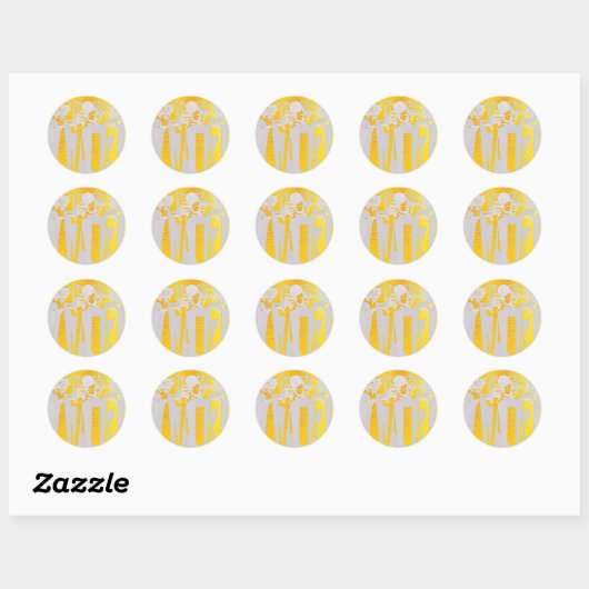 STICKER ROND VACANCE (Feuille)