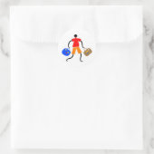 Sticker Rond Vacances (Sac)