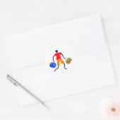 Sticker Rond Vacances (Enveloppe)