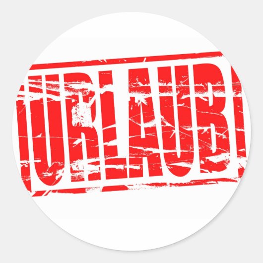 Sticker Rond Vacances (Devant)