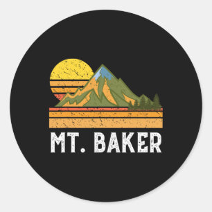 Sticker Rond Vacances à la montagne Cadeau - Mt. Escalade Rando