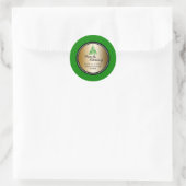 Sticker Rond Vacances Baking Green Gold de la cuisine de (Sac)